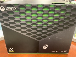 Xbox Series X W/ Remote In Blue Market Basket Bag 